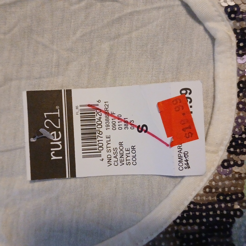 Women's Sequined Racerback Tank - Picture 3 of 6